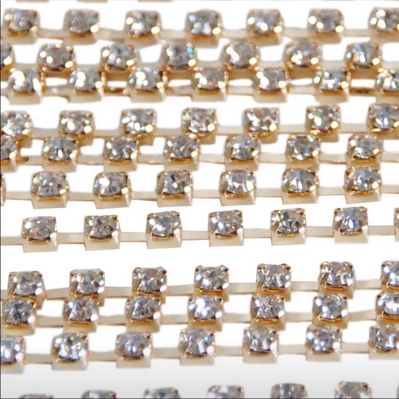 Silver rhinestone body chain NWT - Picture 3 of 8